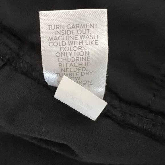 J Jill Womens Velour Pants Size 16 Black Straight Leg Style 134294 - Picture 6 of 7